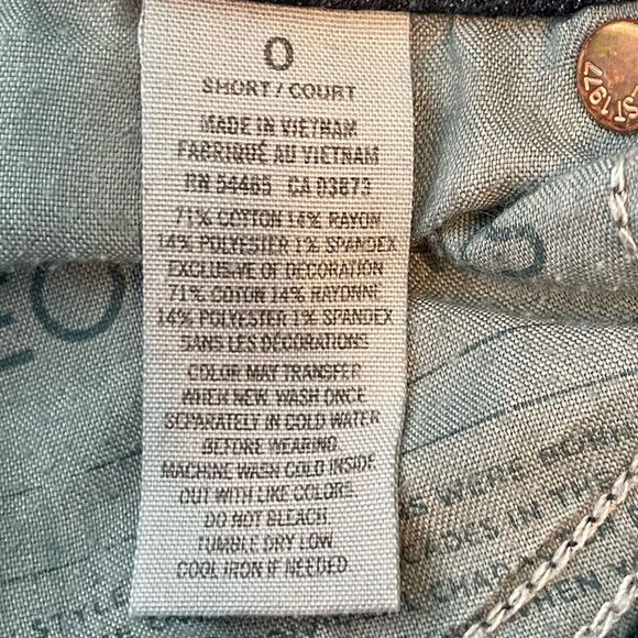 American Eagle Super Stretch Skinny Jeans Blue Dark Wash Denim Low Rise 0 - Picture 8 of 9